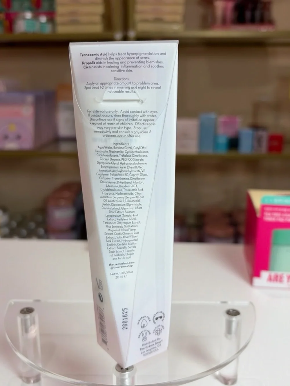 The Crème Shop What Acne? Spot Treatment - White & Pink